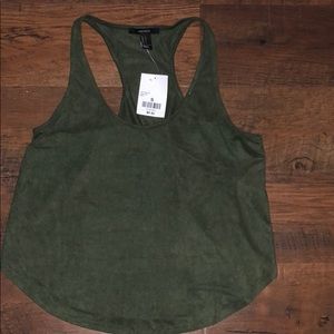 Dark Olive Racerback Tank